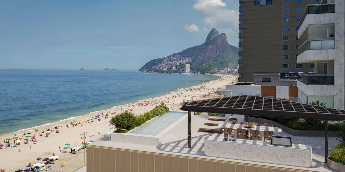 Terraço do Penthouse 901 do Vieira Souto 432